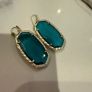 Kendra Scott Ella London Blue and Gold Earrings